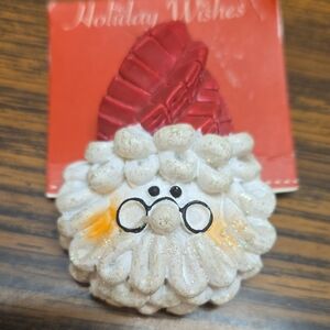 Festive Santa Claus Brooch